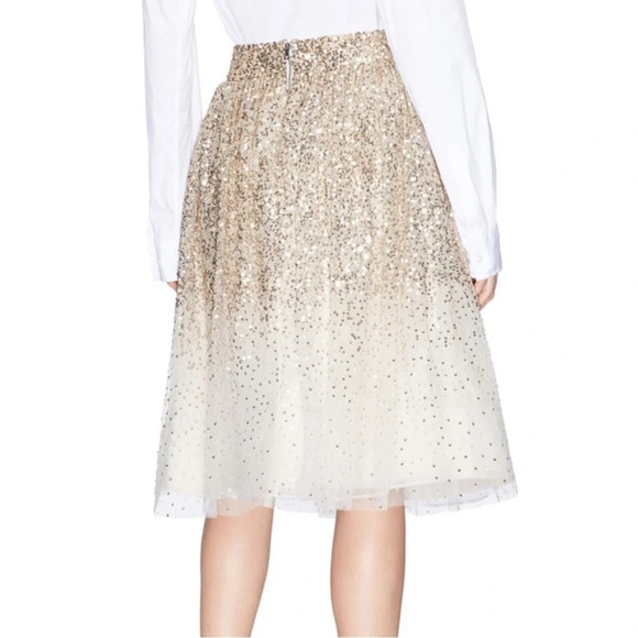 NWT ALICE + OLIVIA CATRINA SEQUIN TULLE SKIRT - Picture 3 of 11